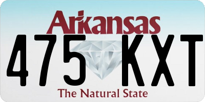AR license plate 475KXT