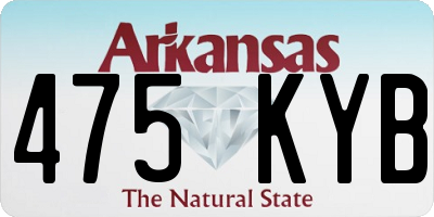 AR license plate 475KYB