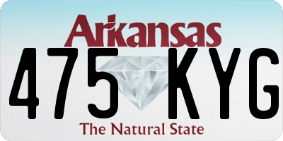 AR license plate 475KYG