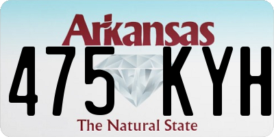 AR license plate 475KYH