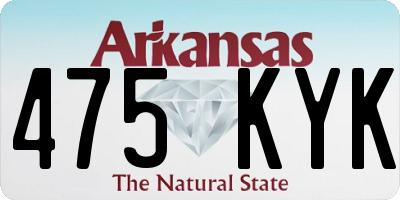 AR license plate 475KYK