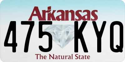 AR license plate 475KYQ