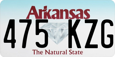 AR license plate 475KZG