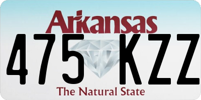AR license plate 475KZZ