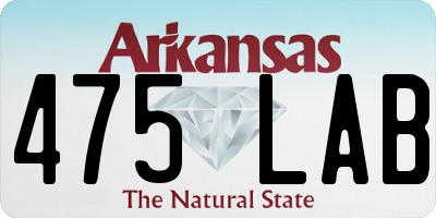 AR license plate 475LAB