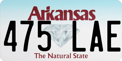 AR license plate 475LAE