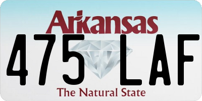 AR license plate 475LAF