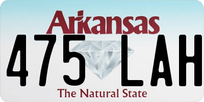 AR license plate 475LAH