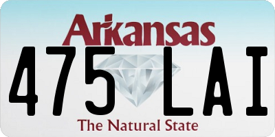 AR license plate 475LAI
