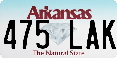 AR license plate 475LAK