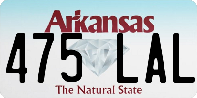 AR license plate 475LAL