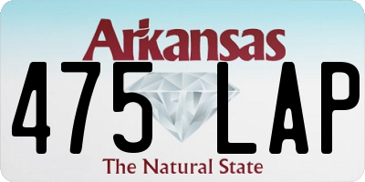 AR license plate 475LAP