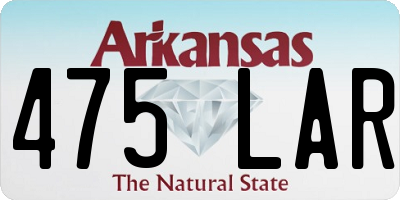 AR license plate 475LAR