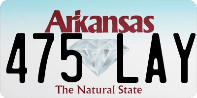 AR license plate 475LAY