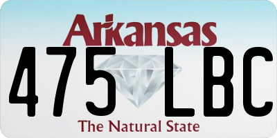 AR license plate 475LBC