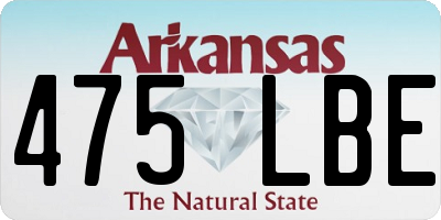 AR license plate 475LBE