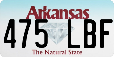 AR license plate 475LBF