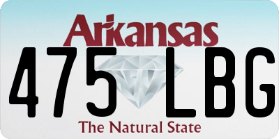 AR license plate 475LBG