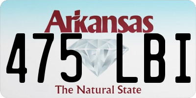 AR license plate 475LBI