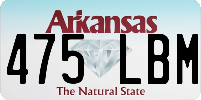 AR license plate 475LBM