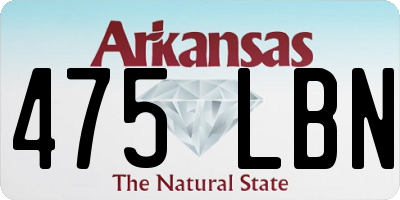 AR license plate 475LBN