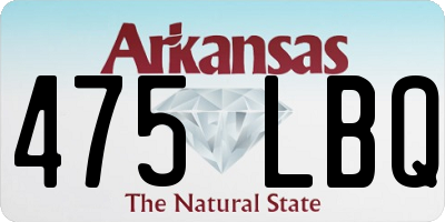 AR license plate 475LBQ