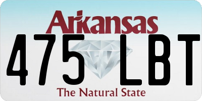AR license plate 475LBT