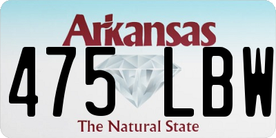 AR license plate 475LBW
