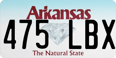 AR license plate 475LBX