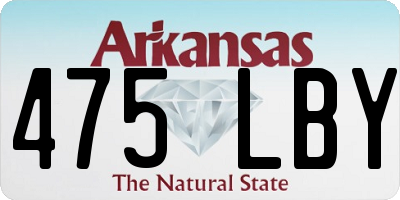 AR license plate 475LBY