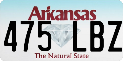 AR license plate 475LBZ