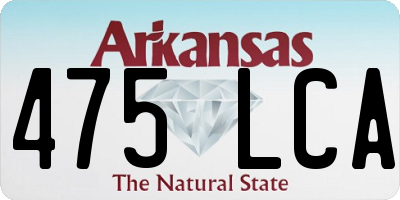 AR license plate 475LCA