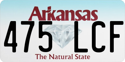 AR license plate 475LCF