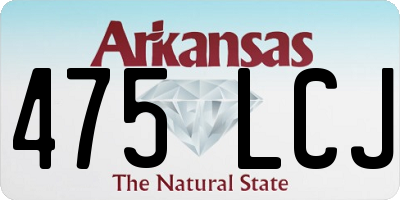 AR license plate 475LCJ
