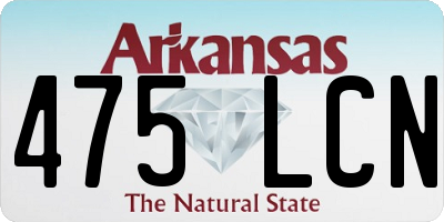 AR license plate 475LCN