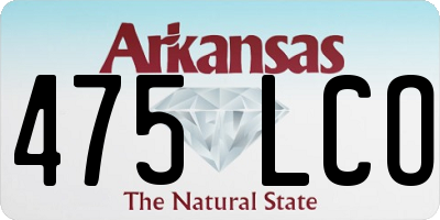 AR license plate 475LCO