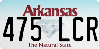 AR license plate 475LCR