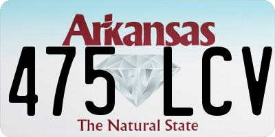 AR license plate 475LCV