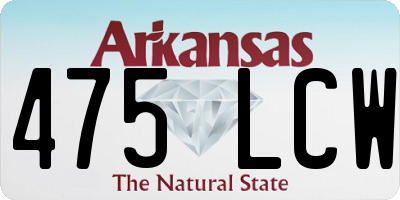 AR license plate 475LCW