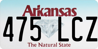 AR license plate 475LCZ