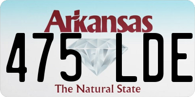 AR license plate 475LDE