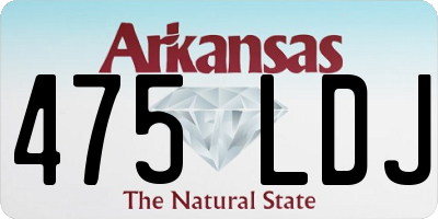 AR license plate 475LDJ