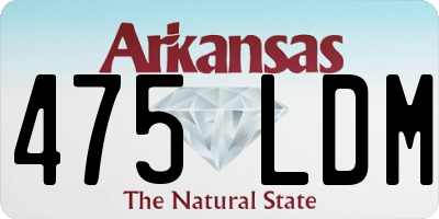 AR license plate 475LDM