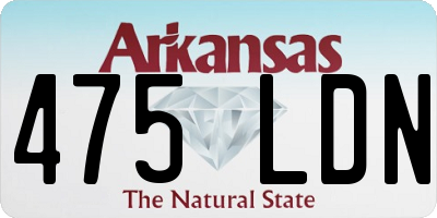 AR license plate 475LDN