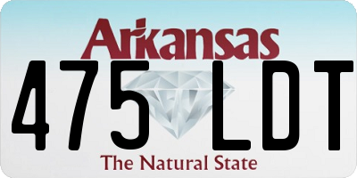 AR license plate 475LDT