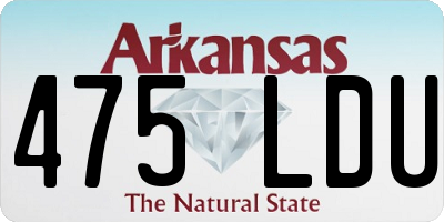 AR license plate 475LDU