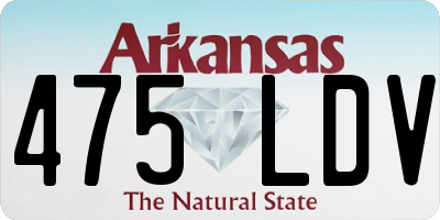 AR license plate 475LDV