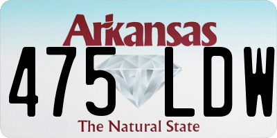 AR license plate 475LDW