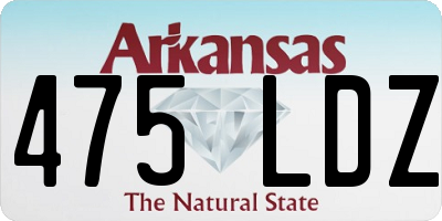 AR license plate 475LDZ