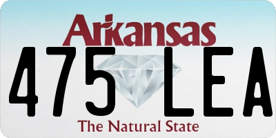 AR license plate 475LEA